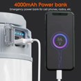 thumbnail image 4 of Rechargeable Camping Light, Ultra Bright Portable LED Lantern with 4 Lighting Modes, 4000mAh Outdoor Light for Camping Hiking, Reading, Outdoors, Power Bank, 4 of 4
