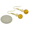 thumbnail image 2 of GlassOfVenice Beatrice Murano Glass Dangle Earrings - Golden Brown, 2 of 4