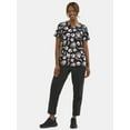 thumbnail image 2 of Nightmare Before Christmas Women's Graphic Scrub Top, Sizes S-3XL, 2 of 5