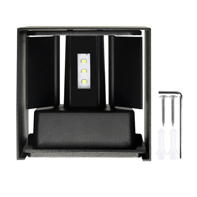 amdohai Practical Outdoor Wall Sconce Aluminum IP65 Waterproof Adjustable Light Angle