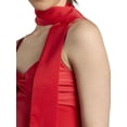 thumbnail image 4 of David’s Bridal, The Edit by DB Studio Women's Formal V-Neck Mini Dress with Scarf, Short, Charmeuse, 4 of 6