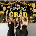 thumbnail image 5 of under $1 PEONAVET Congrats Graduation Backdrop, Class of 2025 Photography Background, 70.87x43.31 In Fabric Graduation Decoration for Prom Party, 5 of 6