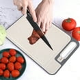 thumbnail image 3 of Cutting Boards for Kitchen Double Sided Multifunctional Cutting Board Thawing Cutting Board Aluminum Alloy Kitchen Cutting Board Cutting Board with Handle, 3 of 6