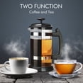 thumbnail image 3 of Cafetera Francesa Sunnimix 341000 Ml con Filtros Negro Resistente Al Calor, 3 of 8