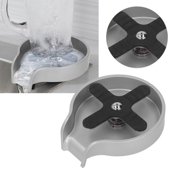 Enjuiciador De Vidrio, Boquilla De 5 Agujeros De Alta Presión Arandela Automática De Copa De Copa Múltiples Enjuicios De Botella De Limpieza Profunda Para Fregaderos De Cocina