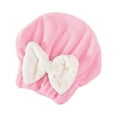 thumbnail image 2 of Super Absorbent Hair Towel Wrap for Wet Hair, 2026 New Microfiber Hair Towel Wrap Women Quick-Drying Hair Towels, Soft Bow Tie Wet Hair Towels Wrap for Women Accessories (Pink, 10.7inch), 2 of 6