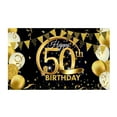 thumbnail image 3 of Billuyoard Banner de fiesta de cumpleaños, decoración de pared de fondo con tema de cumpleaños en casa Kits de decoración para fiestas 50 años de edad, 3 of 6
