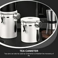 thumbnail image 4 of Uonlytech Coffee Bean Canister White Stainless Steel Airtight for Tea and Sugar Storage, 4 of 6