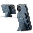 thumbnail image 2 of TECH CIRCLE for iPhone 16 Case 6.1" 2024, Magnetic Phone Case with Removable Wallet & Hidden Kickstand, RFID Blocking Credit Card Slots, Compatible with MagSafe, PU Leather Protective Cover, Blue, 2 of 11
