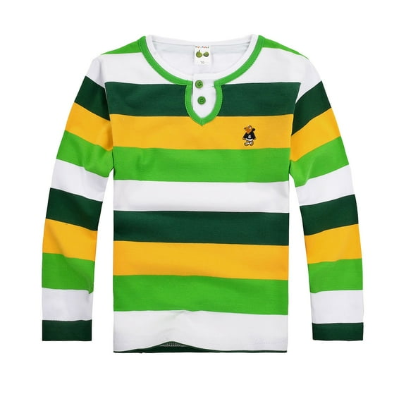 Boys Polo Shirt Long Sleeve Polo Shirts Collared Shirts Undershirt Fashion Shirts for Kids Boys 10-11 Years