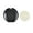 Black, variant on Halloween Face Pressed Powder, .34 oz, Black, by Fun World