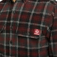 thumbnail image 5 of Wolverine Glacier Heavyweight Long Sleeve Flannel Shirt Men Midnight Black Plaid, 5 of 5