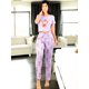 thumbnail image 4 of Pijama De 3 Piezas Mujer Pantalon Short Y Playera A Juego, 4 of 5
