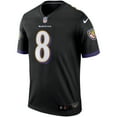 thumbnail image 2 of Men's Nike Lamar Jackson Black Baltimore Ravens Legend Player Performance Top, 2 of 3