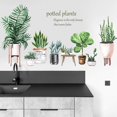 thumbnail image 2 of Vinilos Decorativos de Plantas Verdes en maceta Rojo Verde, Adhesivos Removibles, Decoración de paredes, 2 of 5