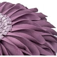 thumbnail image 5 of JWH 3D Handmade Round Decorative Soft Velvet Flower Pillows Throw Pillows Sunflower Pillow for Bedroom Couch Bed Decor 14inch Lilac, 5 of 10