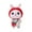 Red, variant on Fun Plush Doll DIY Needle Felting Kit Wool Felting Supplies Cartoon Rabbit DIY Art Carft for Home Kids Adults Gift (Pink Peach)