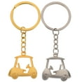 thumbnail image 5 of WHAMVOX 2Pcs Key Ring Delicate Design Metal Keychain for Golf Cart Theme, 5 of 8