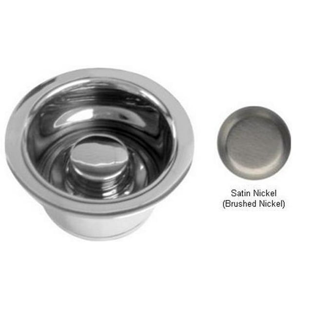 Westbrass D2082-07 Extra Deep ISE Disposal Flange and Stopper - Satin Nickel