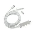 thumbnail image 4 of 3-in-1 HDMI Adapter Lightning to USB/Type-C Cable, Phone to TV Screen Mirroring Converter with Charging & Data Transfer, 4 of 4