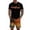 Saffron, variant on GrmtClth Men's Hawaii 2 Piece Outfits Beach Crew Neck Tee and Shorts Set Breathable Short Sleeve Outfits Trendy Elastic Drawstring Clothes Saffron 5XL