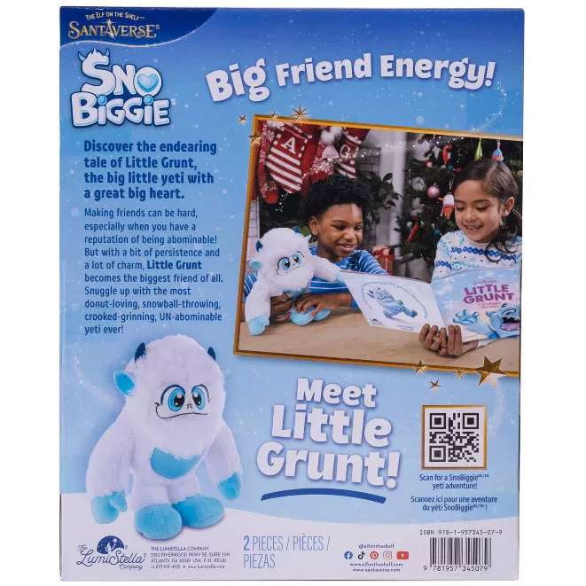 The Elf on the Shelf SnoBiggie Little Grunt – Yeti Plush and Illustrated Storybook