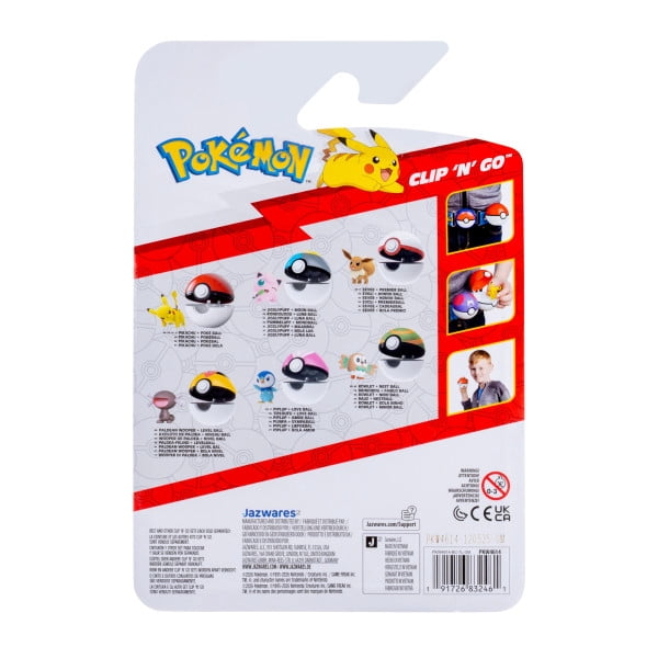 PKW - Clip 'N' Go (Pikachu #4 with Poke Ball) W24