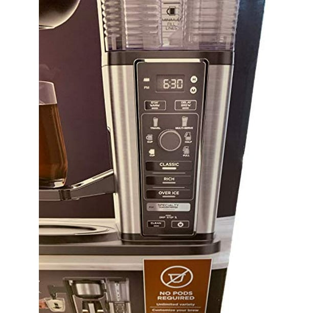Ninja Specialty Coffee Maker CM400, Removable Water Reservoir, Glass