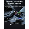 thumbnail image 3 of Cargador de coche EFFIFLOW retráctil USB-C Lightning 107W negro, 3 of 6