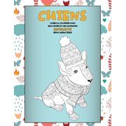 Livres à colorier avec des fleurs et des animaux - Gros caractères - Animaux - Chiens (Paperback)