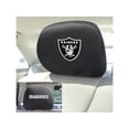 thumbnail image 1 of FANMATS 12510 Head Rest Cover NFL (Oakland Raiders), 1 of 4