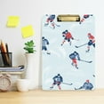 thumbnail image 2 of FORMRS Acrylic Clipboard with Low Profile Clip Standard A4 Letter Size, 12.5" x 9", Hockey Action Zone, 2 of 8