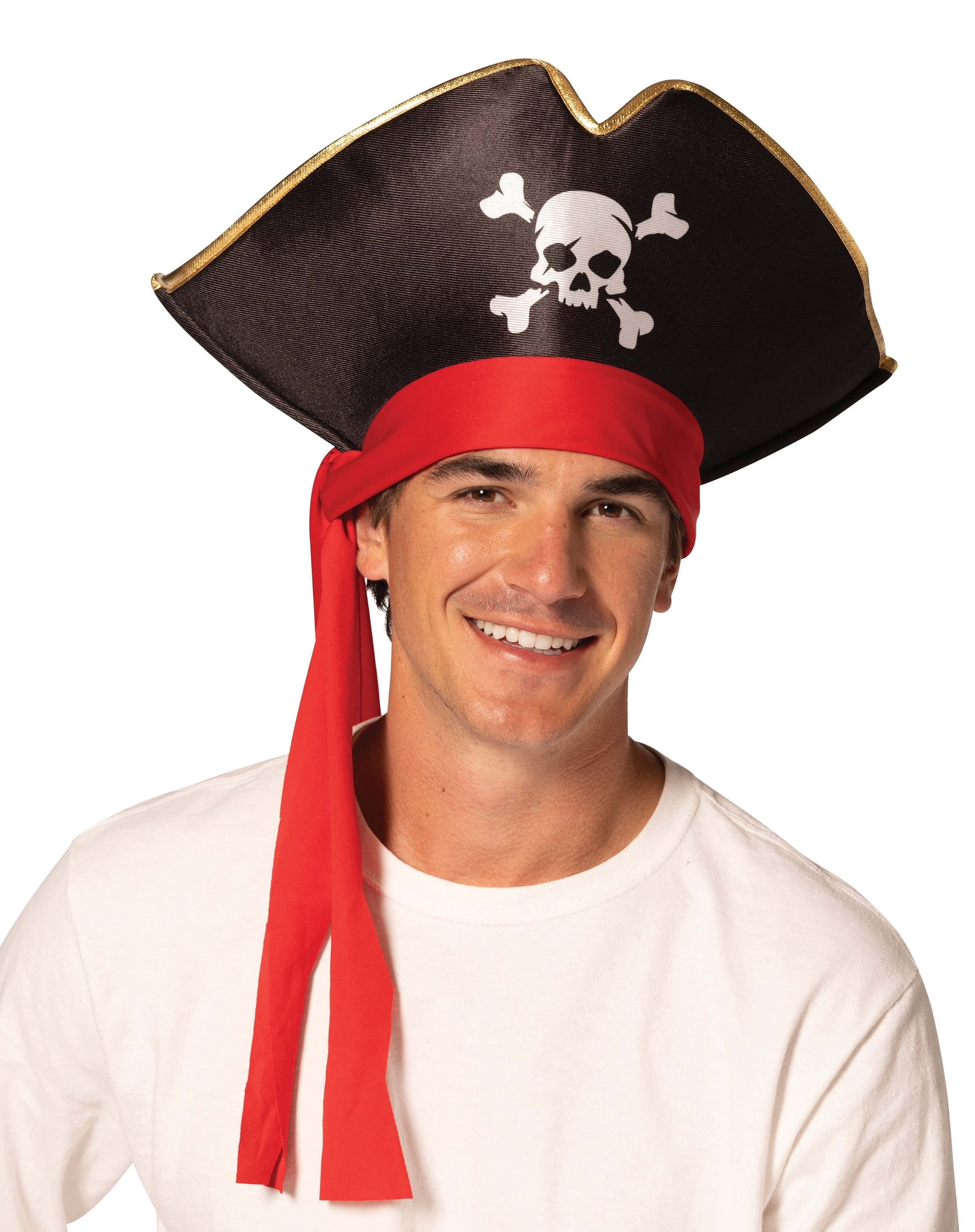 Chapeau adulte de pirate avec dreadlocks - Jeux et jouets RueDeLaFete
