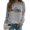 Grey, variant on Volleyball Mom Graphic Long Sleeve Crewneck Pullover Sport Mama Sweatshirt Comfortable Women's Hoodless Athletic Apparel