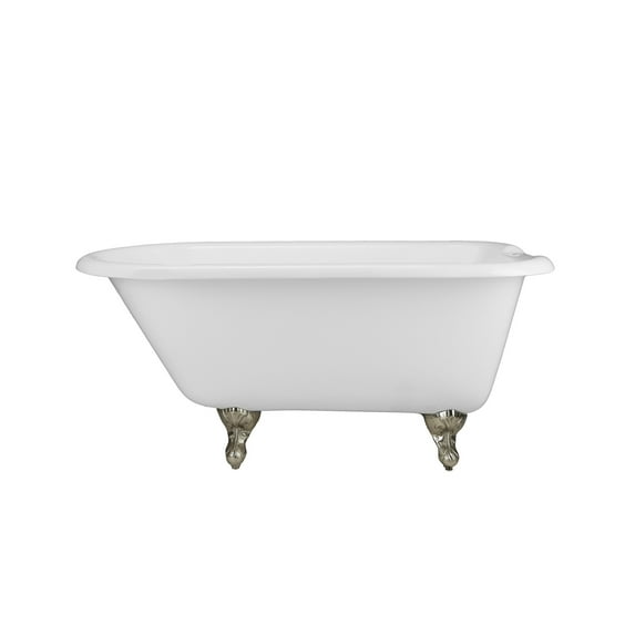 Vintage Tub & Bath Elizabethan 66 Inch Cast Iron Classic Rolltop Clawfoot Tub - Rim Faucet Drillings