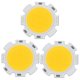 thumbnail image 1 of 3x 5w Chip Light Round Cob Super Bright Led Light Led Lamp Bulbs Warm White Dc15-17v, 1 of 5