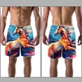 thumbnail image 3 of luoweisi Men's Beach Shorts Quick Dry Swim Trunks with Mesh Lining Horse L, 3 of 5