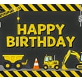 thumbnail image 3 of Construction Themed Happy Birthday Banner Background Party Decors Photography Props Birthday Party Backdrop Decorations, 3 of 7