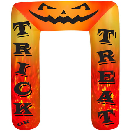 8' Airblown Archway Kaleidoscope Trick or Treat Halloween Inflatable