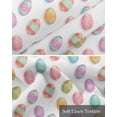 thumbnail image 6 of Watercolor Easter Eggs Linen Curtain Valance for Bedroom/Bathroom/Kitchen/Office/Living/Dining Room Windows,Contemporary Colorful Floral Rod Pocket Topper Drapes Decorative Cafe Drapery Panel 54x18, 6 of 6