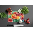 thumbnail image 3 of Ohio Scarlet Carnations in Watercolor Glass Cutting Board Large 12 in x 15 in, 3 of 5