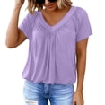 thumbnail image 2 of 2026 Womens Short Sleeve Tops Casual Summer Blouses Trendy, 2 of 6