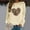 Beige, variant on Valentines Day Sweatshirts for Women Lover Heart Graphic Printed Casual O Neck Long Sleeve Shirts Valentine Gift Relaxed Fit Tops Outfits
