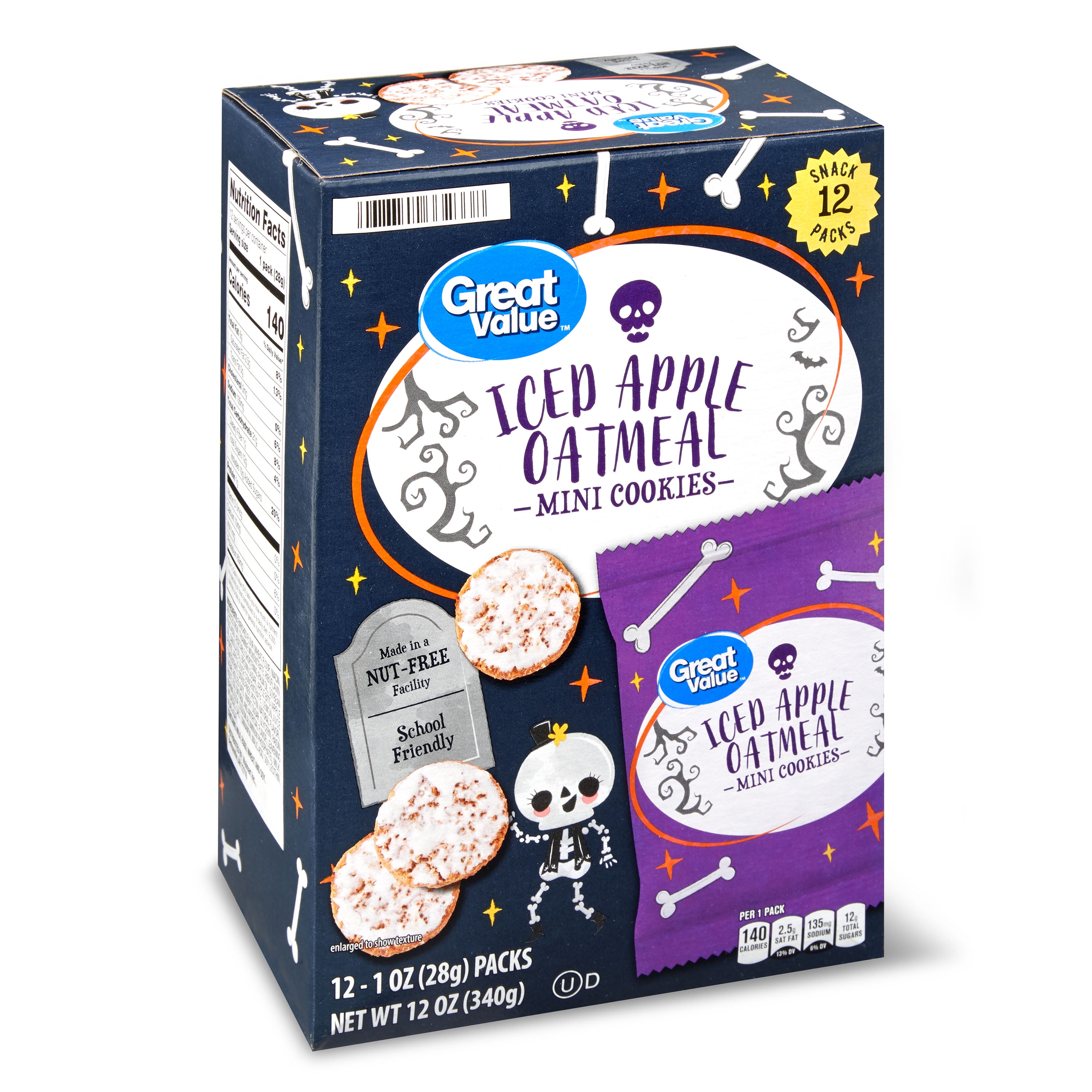 Great Value Iced Apple Oatmeal Mini Cookies 12 Oz 12 Count Walmart great-value-iced-apple-oatmeal-mini-cookies-12-oz-12-count-walmart