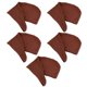 thumbnail image 2 of 5 gorros de microfibra para secar el cabello, absorbentes, de secado rápido, toalla de turbante suave para mujeres y niñas, 9,1x25,6 pulgadas, color café, 2 of 13