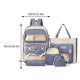 thumbnail image 3 of Mochila Informal Bolso De Hombro Compuesto Duradero, 5 Uds., Oxford, Dibujos Animados, Regalos Para Niños (Azul) Ndcxsfigh Para Estrenar, 3 of 3