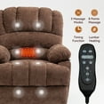 thumbnail image 6 of Umbreco Large Power Lift Recliner Chairs with Massage and Heat,Heavy Duty Chenille Skid Fabric Recliner Chair with USB Ports,Brown, 6 of 8