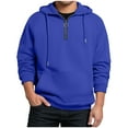 thumbnail image 4 of Paiwinds Men's Nylon Quarter Zip Hoodie, Lightweight & Breathable Long Sleeve Pullover for Summer, Fast-Drying Sportswear with Stretch for Outdoor Activities, 4 of 7