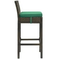 thumbnail image 3 of Modway Conduit Outdoor Patio Wicker Rattan Bar Stool, Multiple Colors, 3 of 3