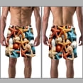 thumbnail image 3 of luoweisi Men's Beach Shorts Quick Dry Swim Trunks with Mesh Lining Starfish M, 3 of 5